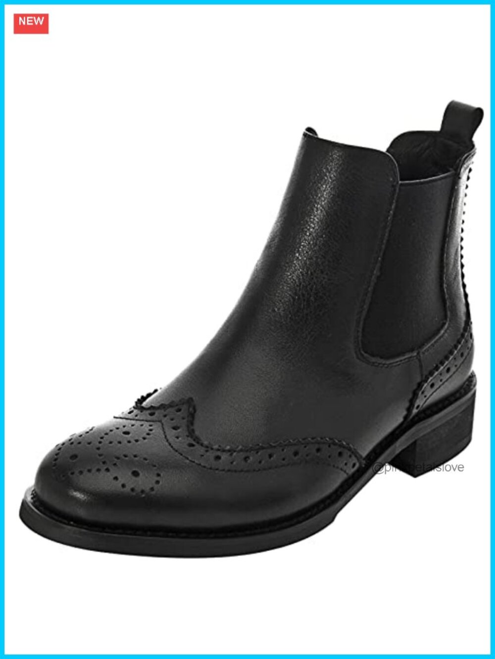 Genuine Leather Chelsea Ankle Boots Comfort Slip On Women's
